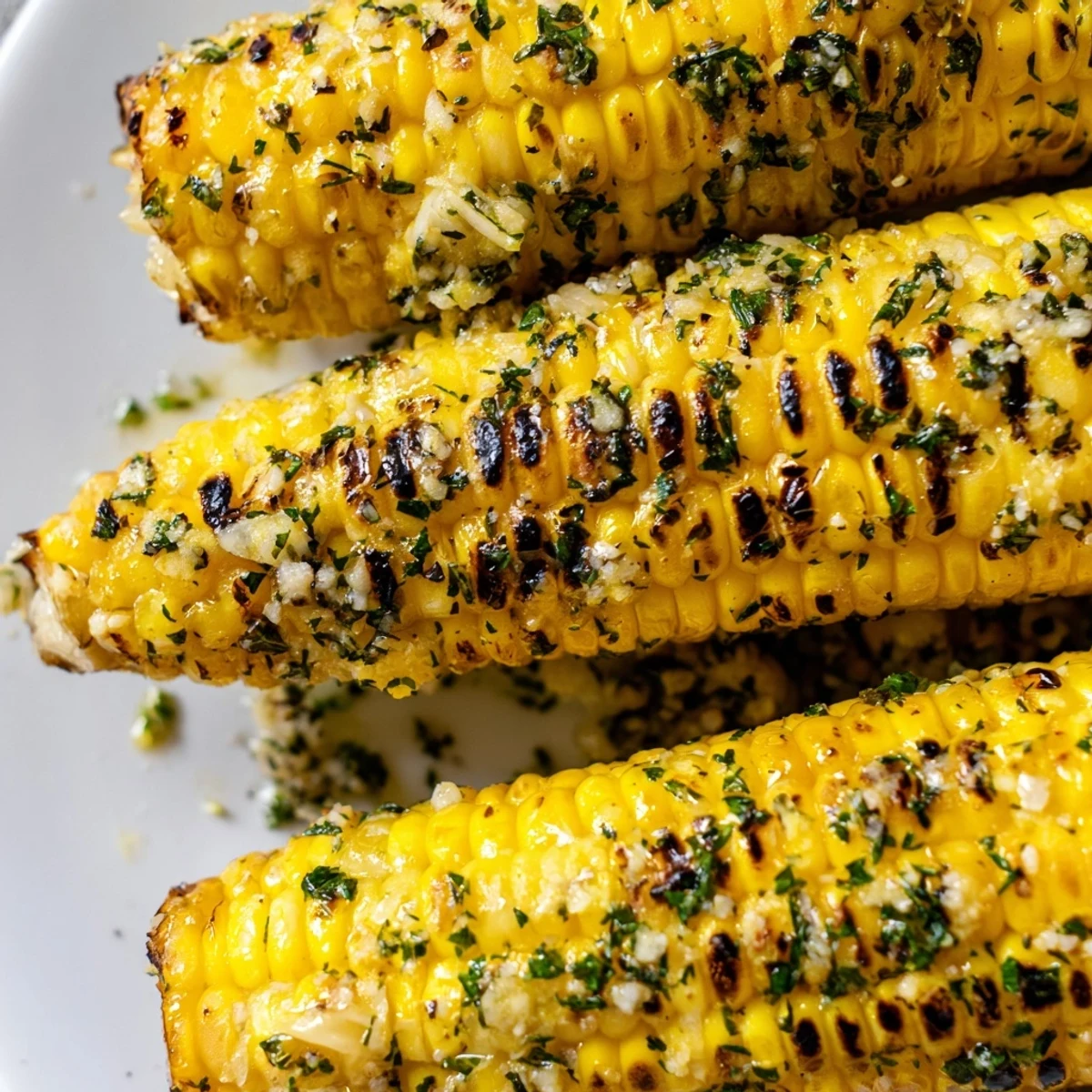 Garlic Butter Corn Herbs