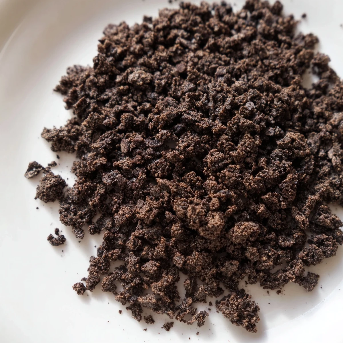 Warm Chocolate Cookie Crumble served over vanilla ice cream, letting melted chocolate chips drip onto the bowl.