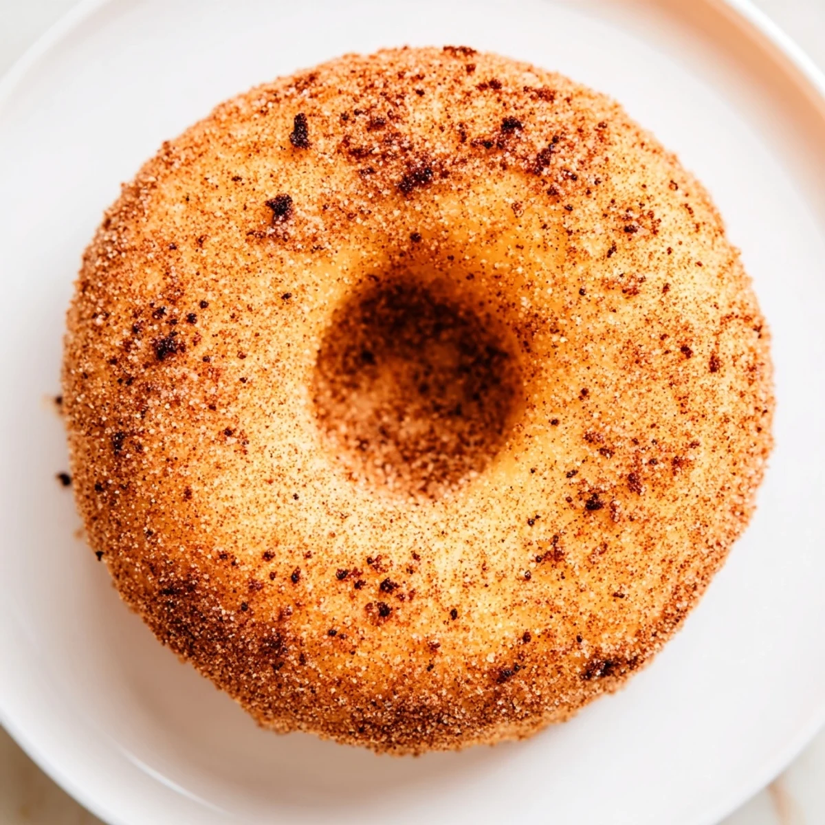 Golden Delicious Baked Cinnamon Sugar Donuts You Can’t Resist sit on a cooling rack, ready for breakfast or dessert.