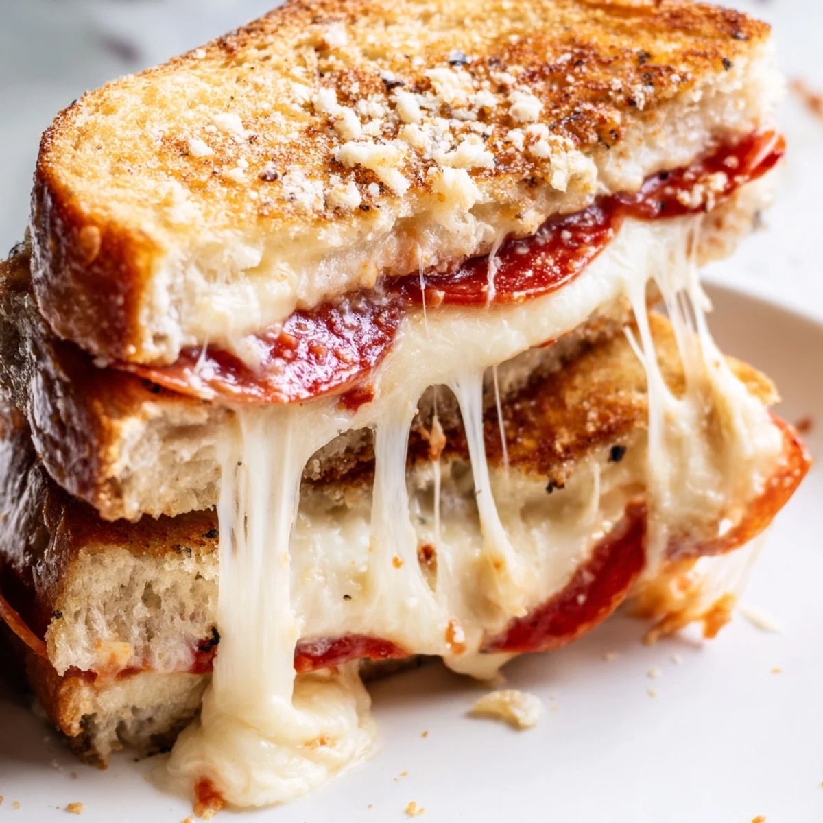 Dipped in a small bowl of tangy marinara sauce, perfect for a comforting lunch.