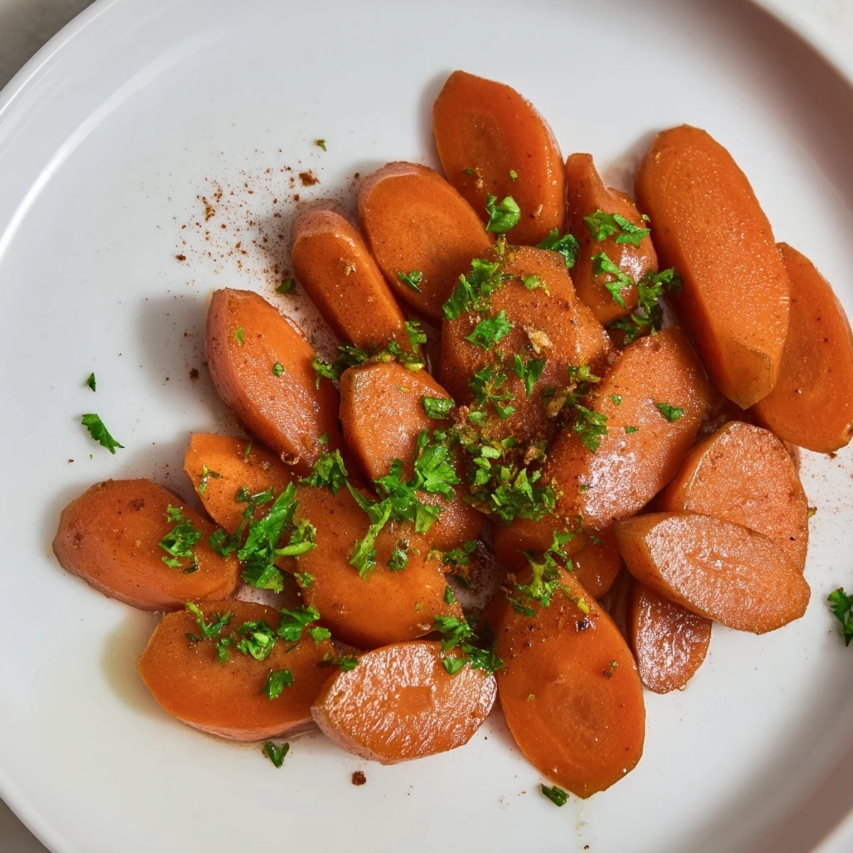 Easy brown sugar glazed carrots steaming in a rustic bowl with glossy caramelized coating