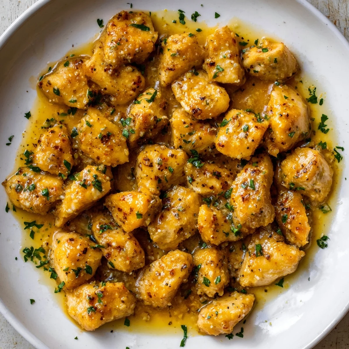 Melt in your mouth garlic butter chicken crockpot recipe with juicy moist chicken pieces