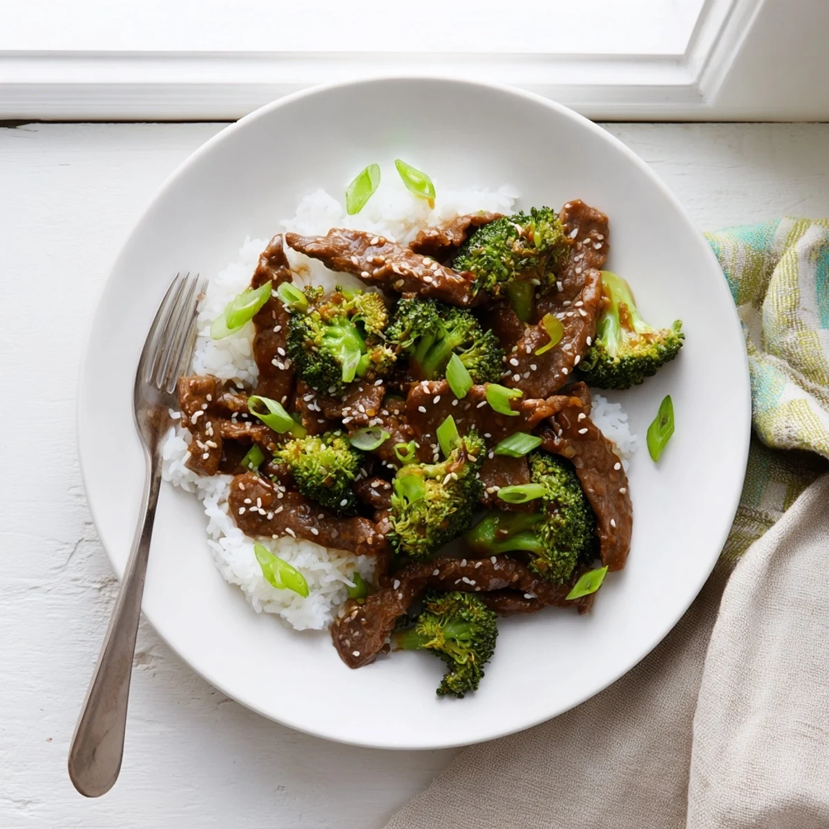 Tender beef and broccoli in a rich brown garlic sesame sauce, freshly cooked in the Instant Pot
