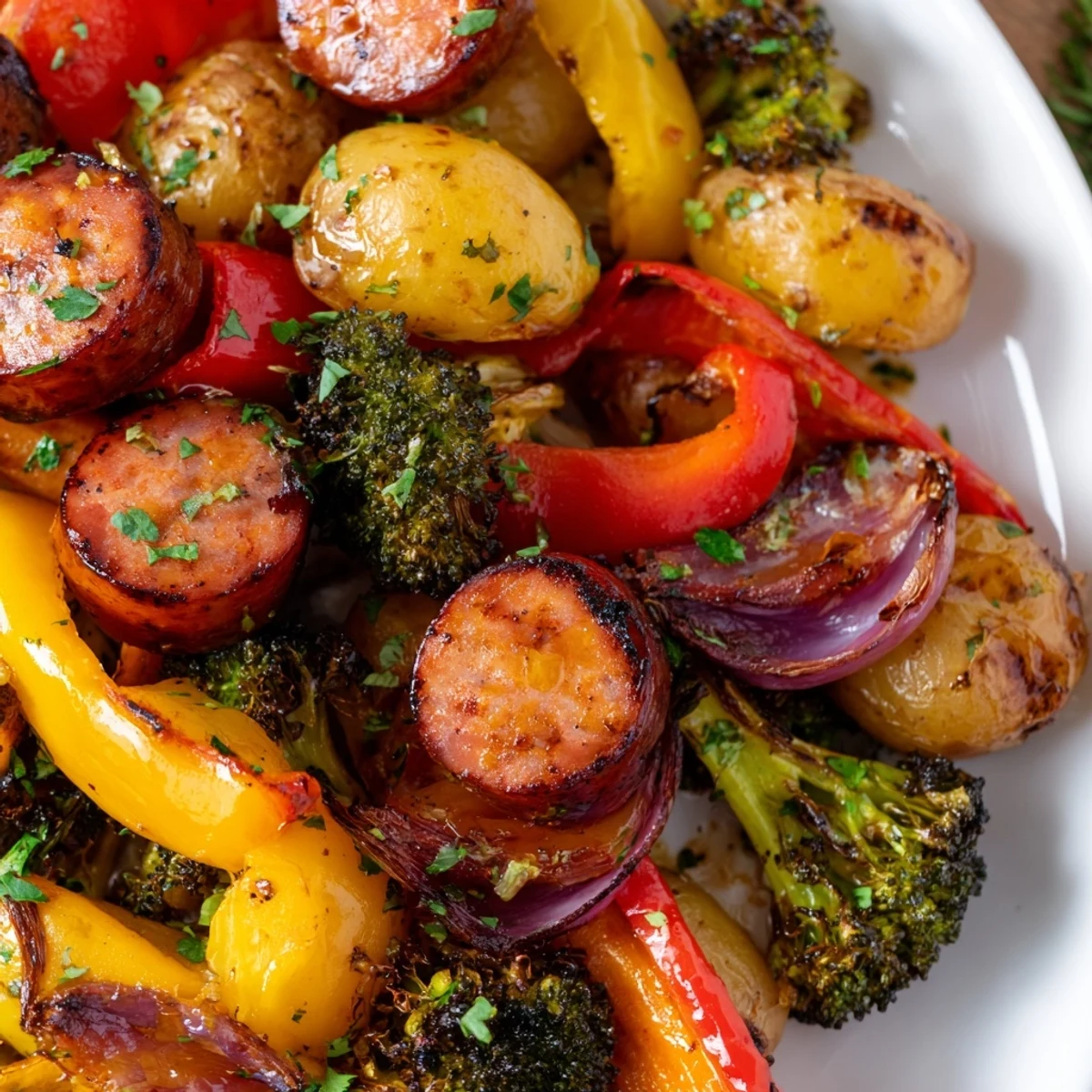 One Pan Honey Garlic Kielbasa