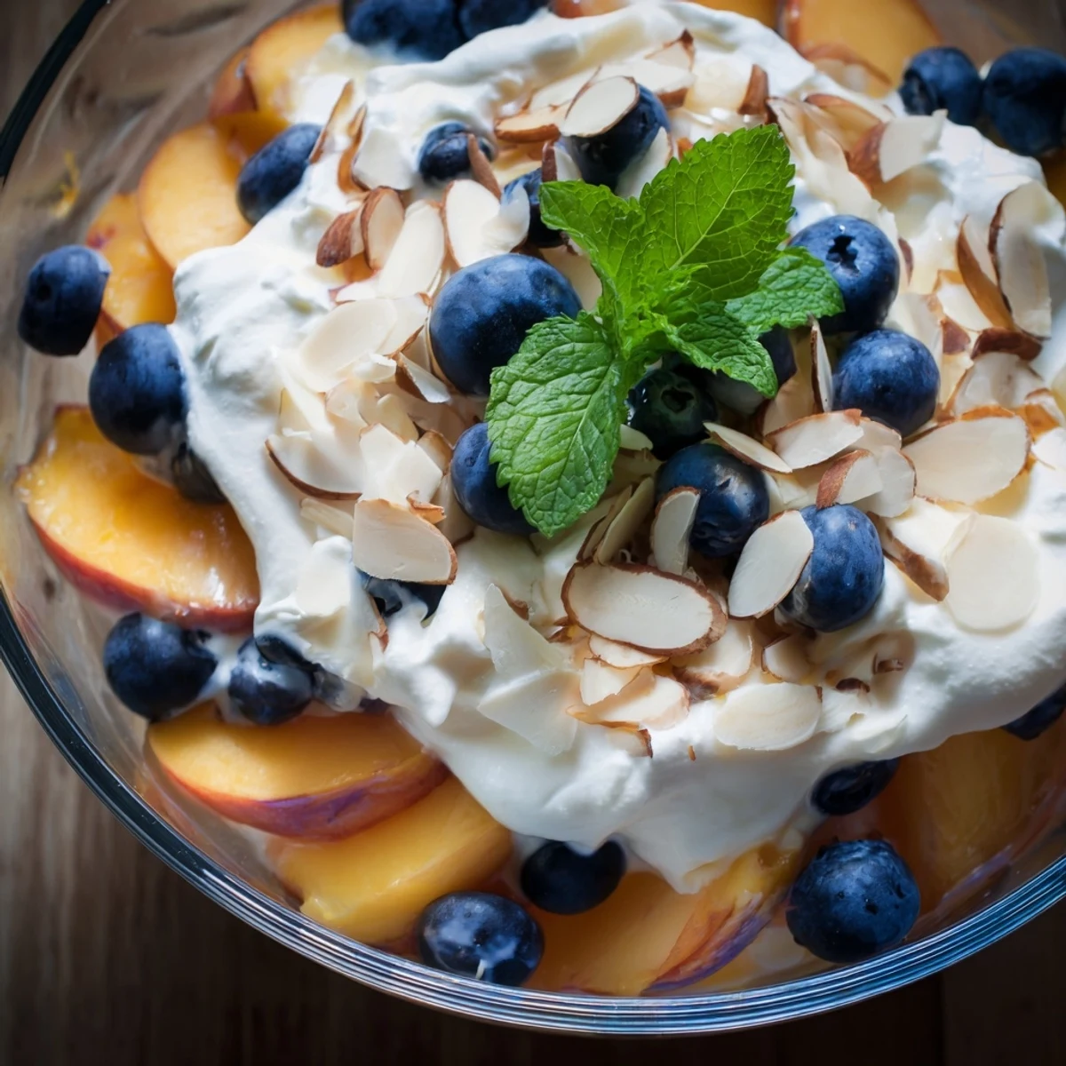 Peaches and Cream Summer Salad