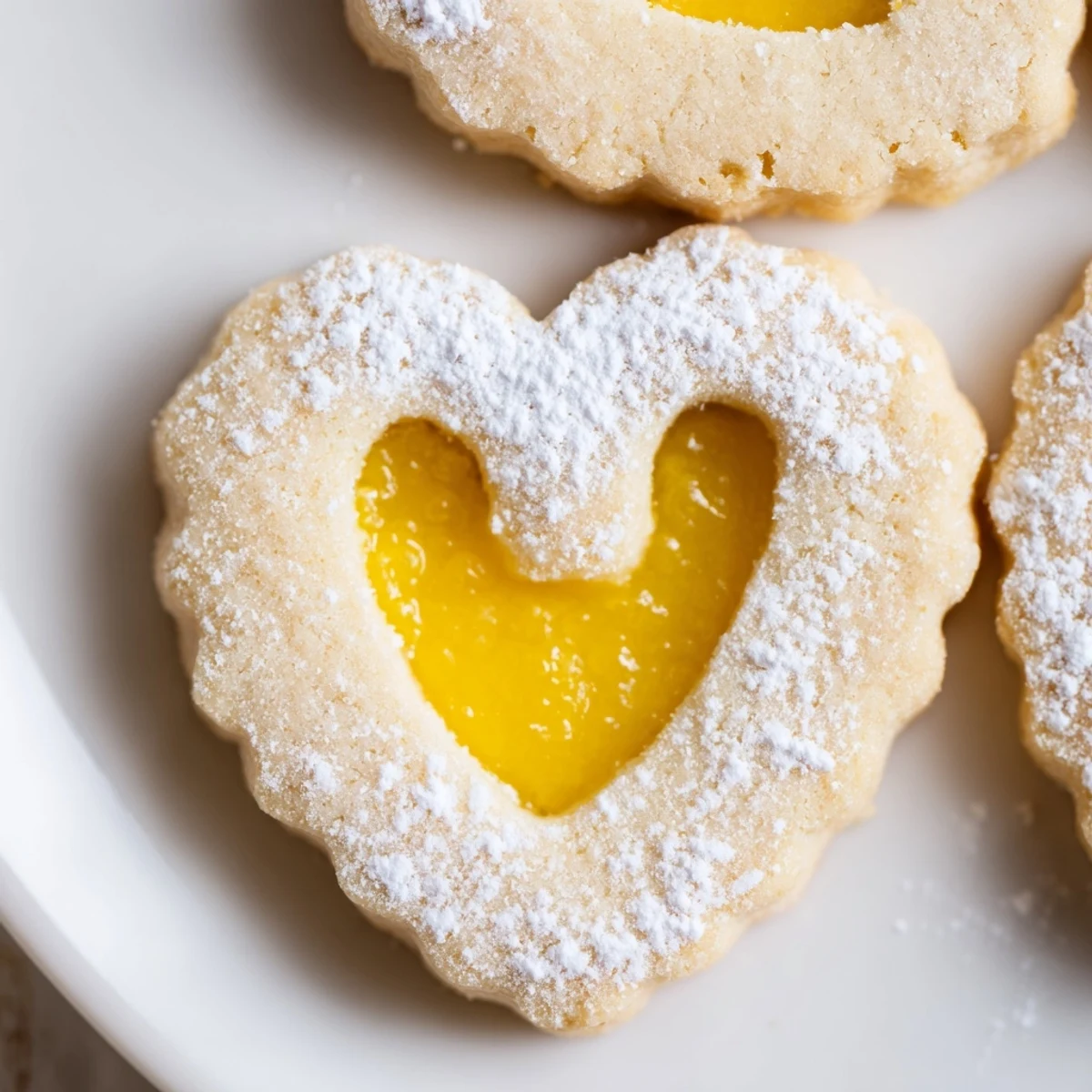 Buttery almond Meyer Lemon Curd Linzer Cookies sandwiched with golden tangy citrus filling