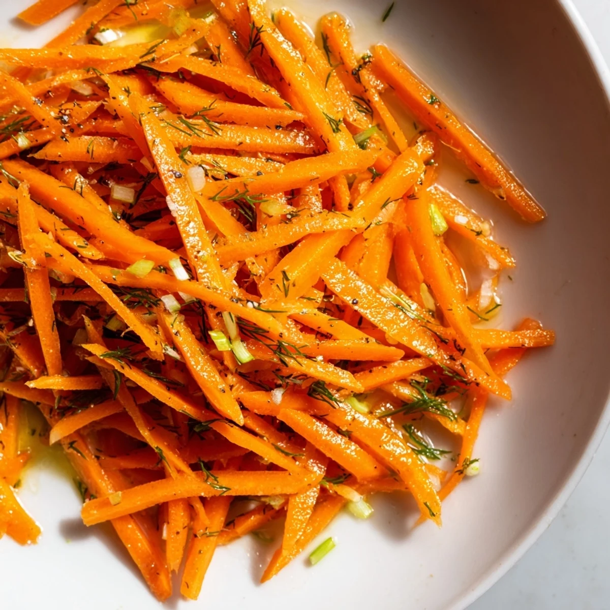 Marinated Lemon Dill Carrot Salad