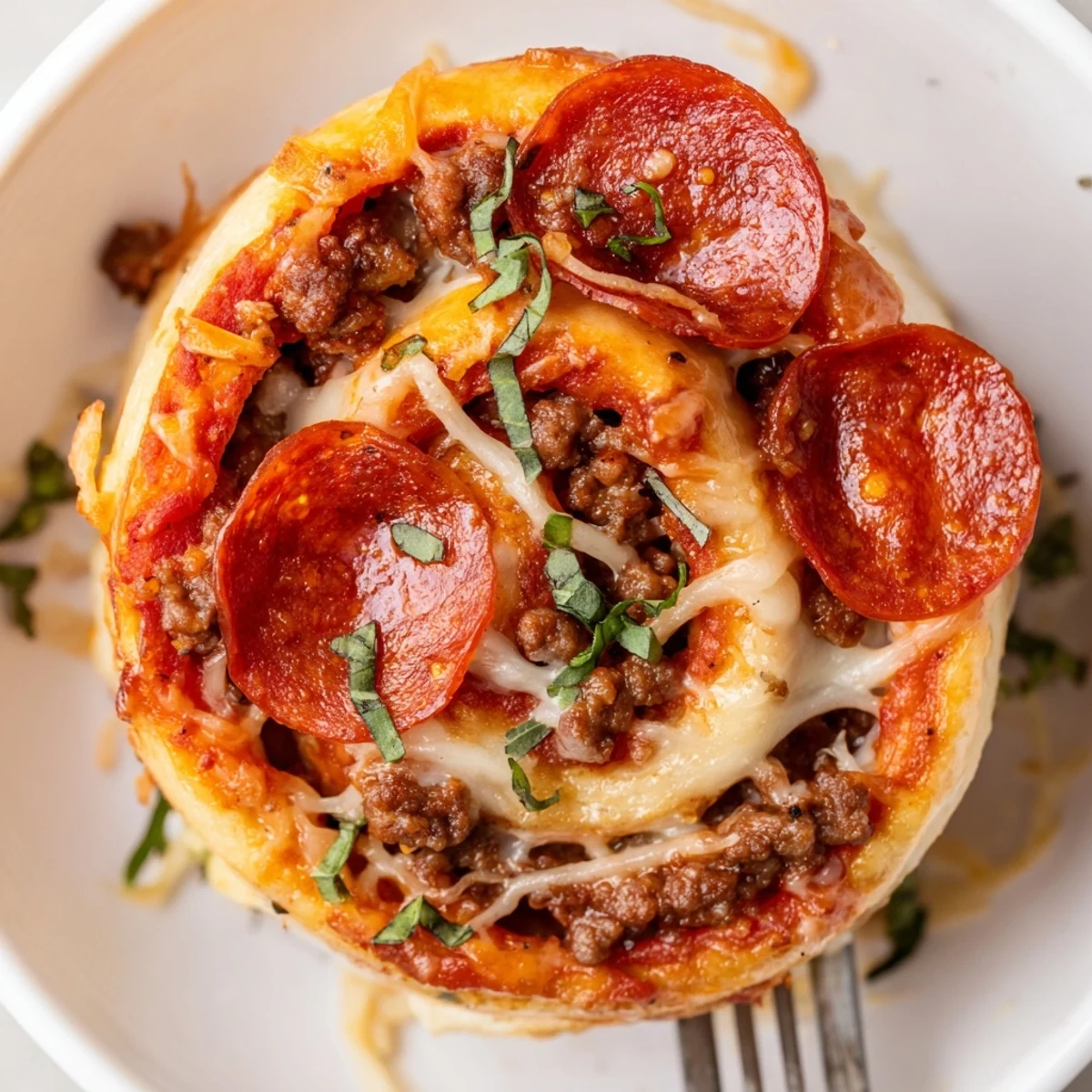 Tray of Cheesy Beef Pepperoni Pizza Roll Ups Snack Recipe, cheese stretching as served