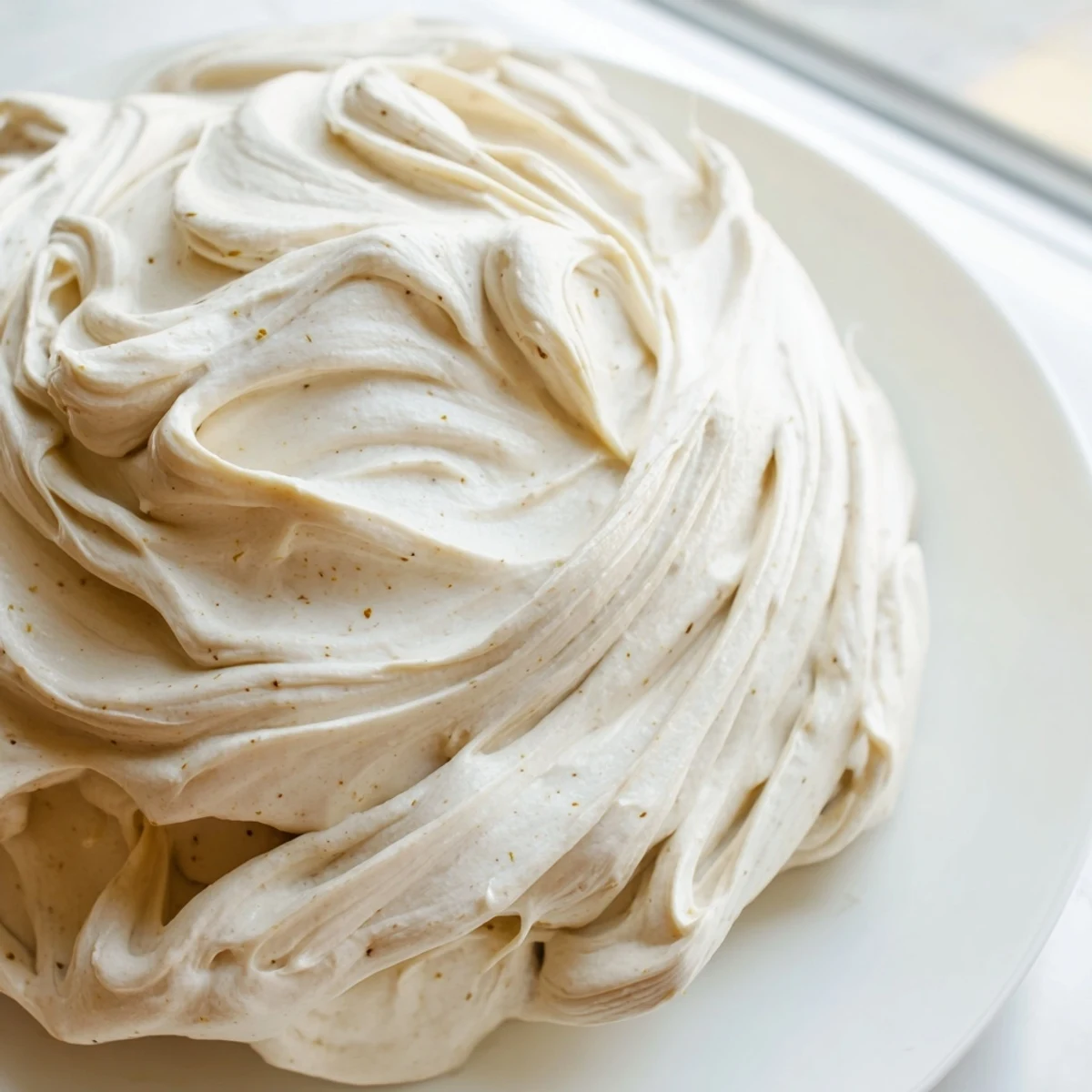 Glossy Italian meringue buttercream piped into elegant rosettes on a celebration cake