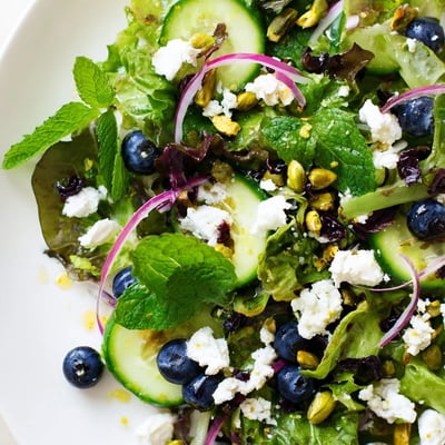 Blueberry Pistachio Spring Salad