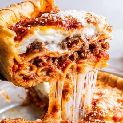 Cheesy Lasagna Pie